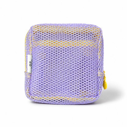 Compact Mesh Cosmetic Storage Pouch