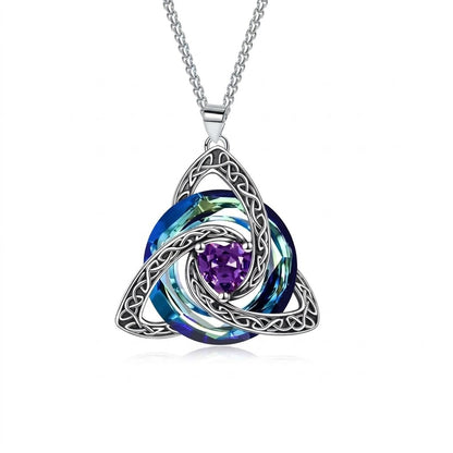 ✨ Celtic Knot Birthstone Necklace