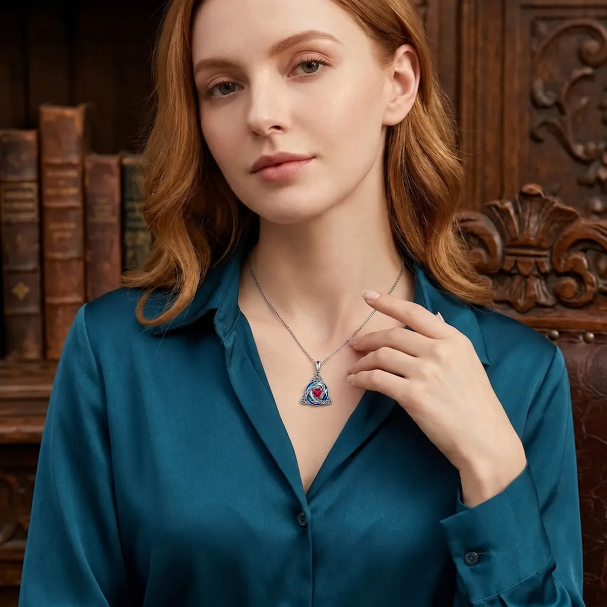 ✨ Celtic Knot Birthstone Necklace