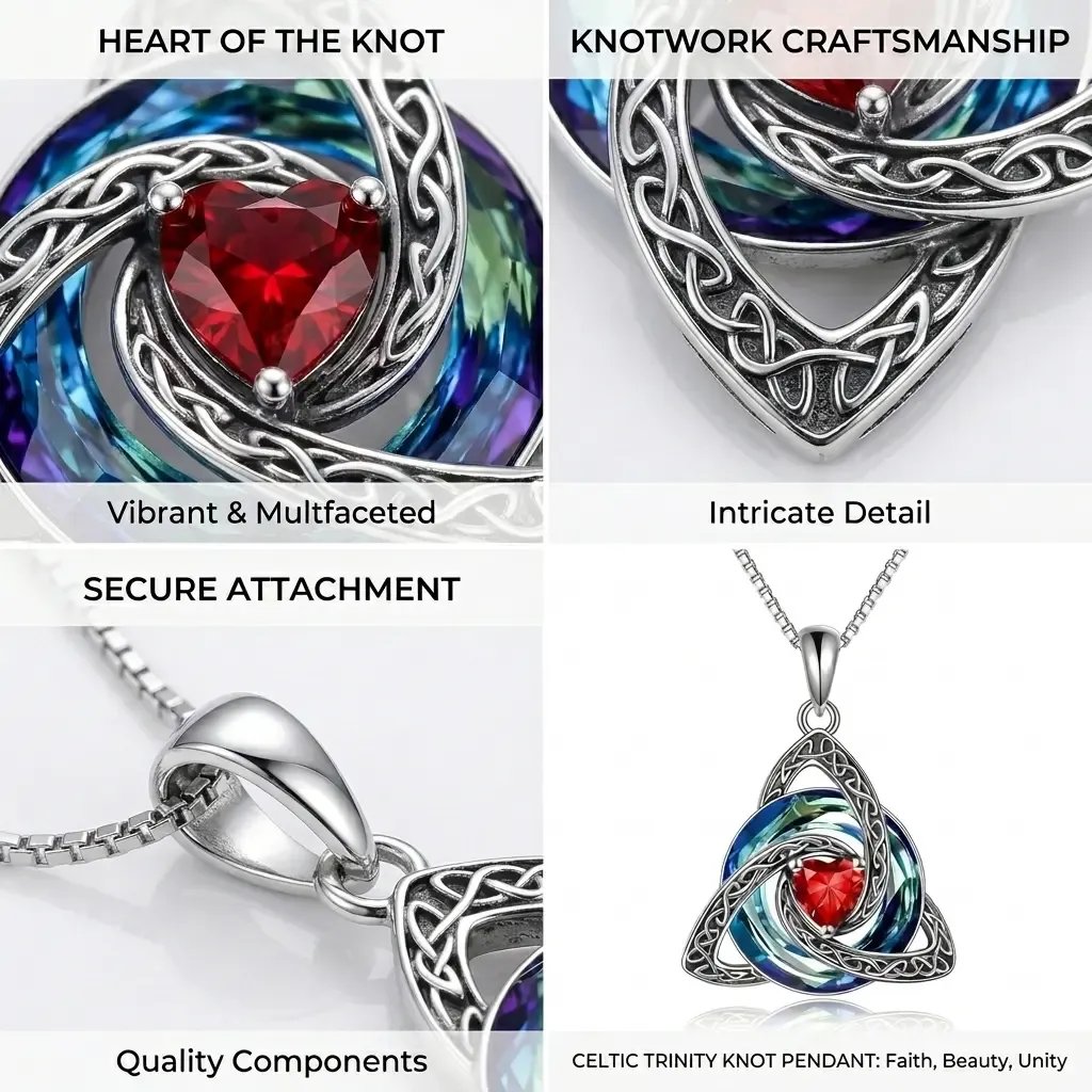 ✨ Celtic Knot Birthstone Necklace