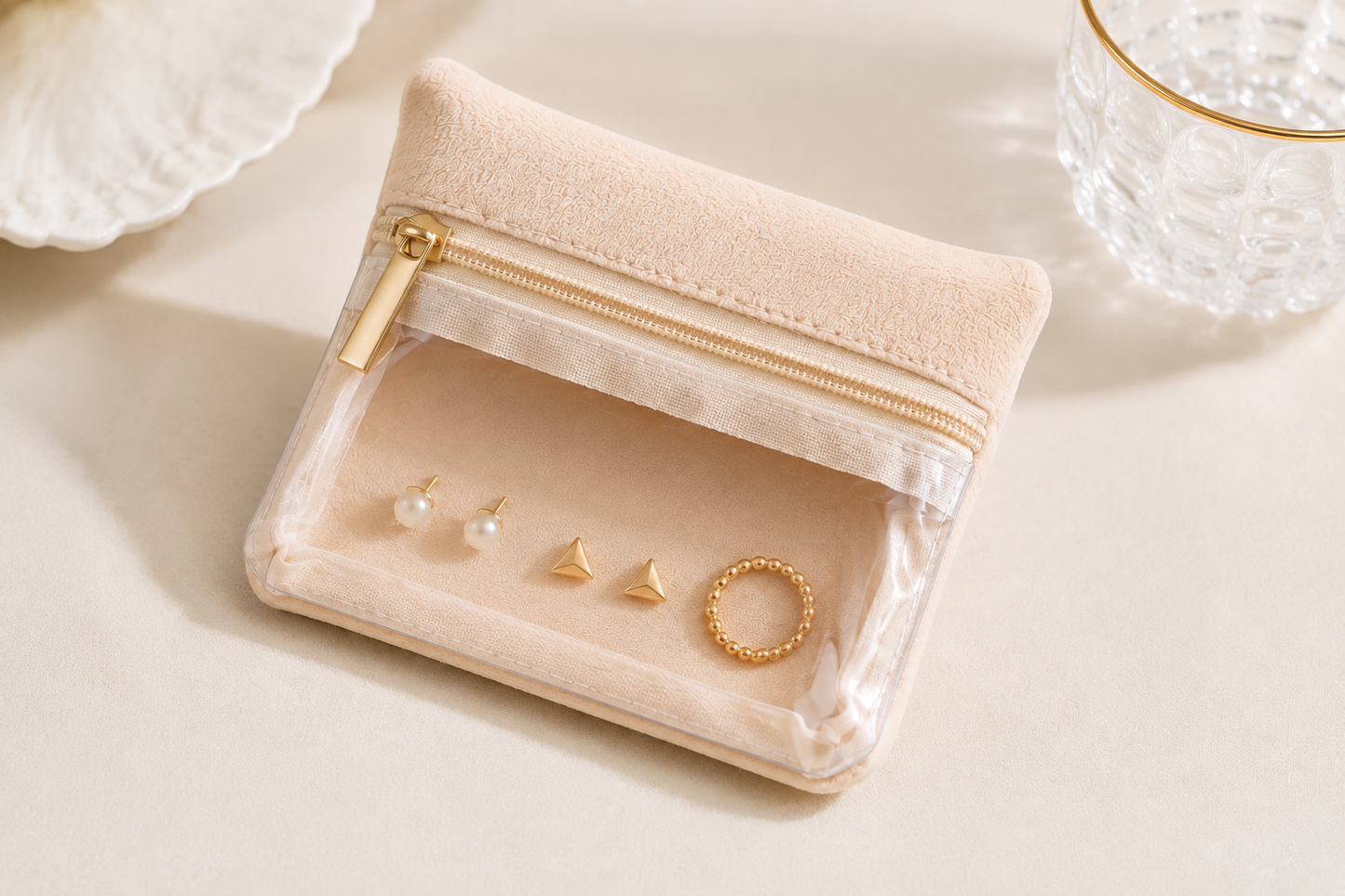 Compact Jewelry Storage Pouch