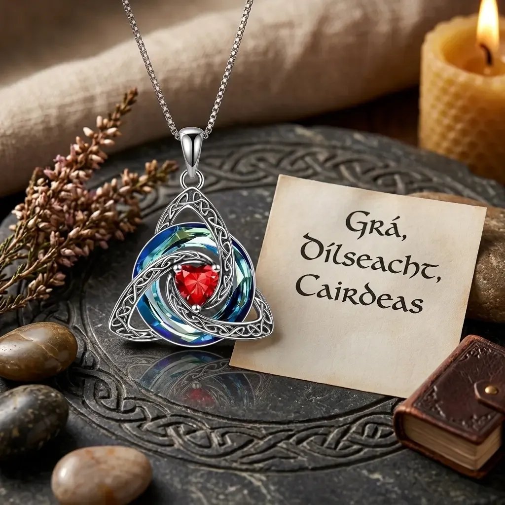 ✨ Celtic Knot Birthstone Necklace