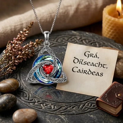 ✨ Celtic Knot Birthstone Necklace