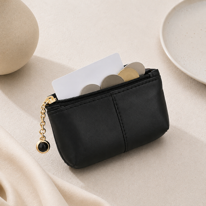 Compact Zipper Wristlet Pouch
