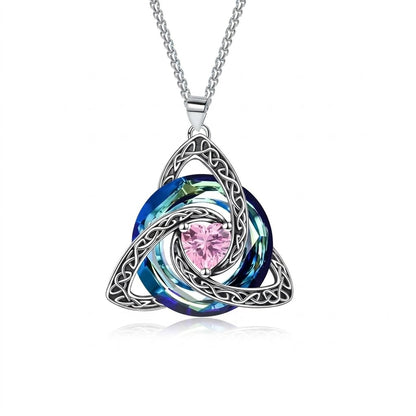 ✨ Celtic Knot Birthstone Necklace