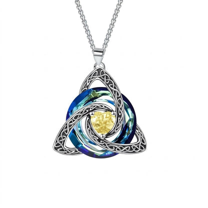✨ Celtic Knot Birthstone Necklace