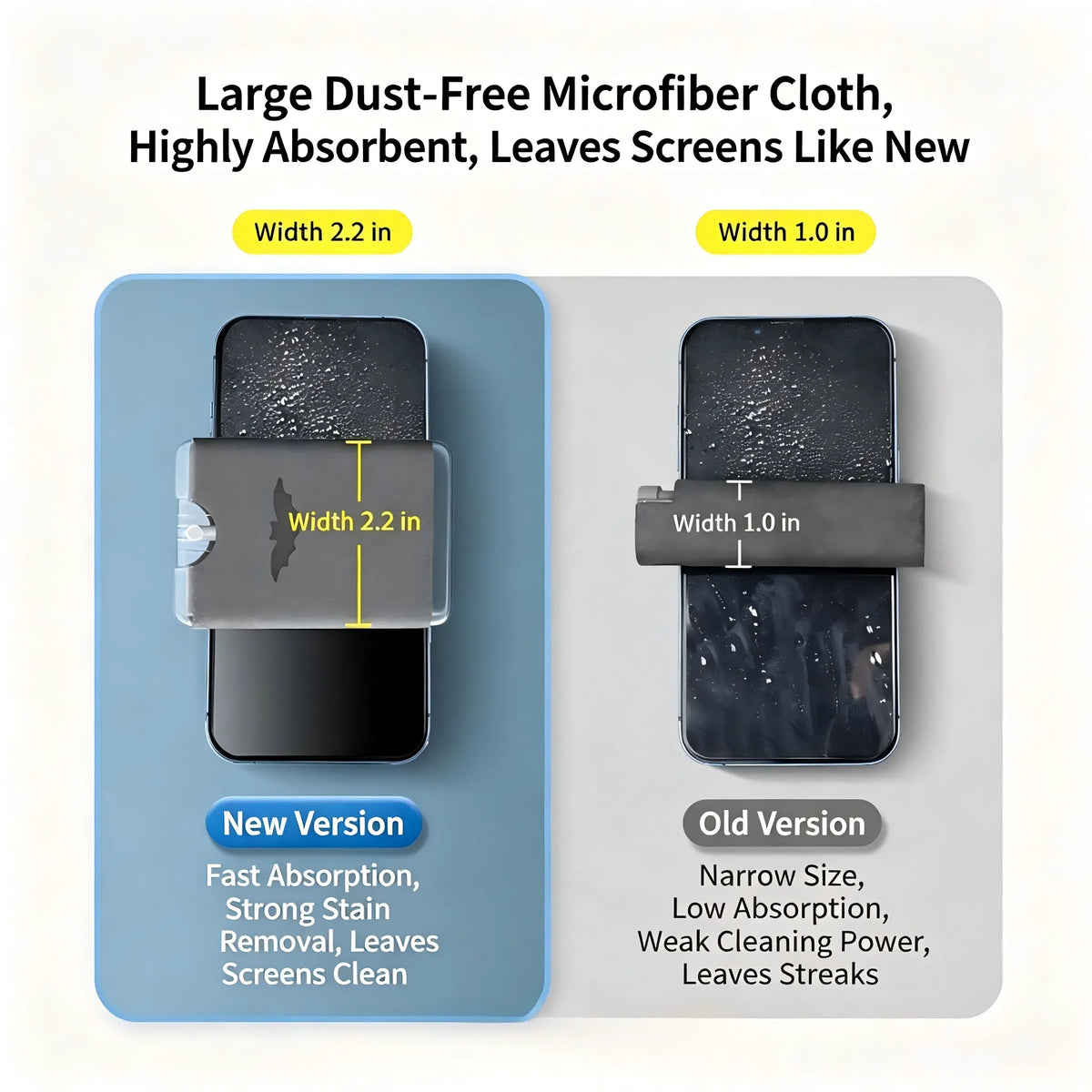 🧼Portable Screen Cleaner Spray with Microfiber Cloth, Nano Streak-Free Cleaning(📦Buy 2 Sets, Get FREE Shipping)