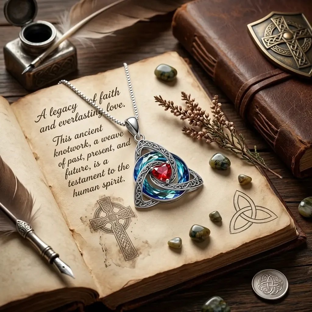 ✨ Celtic Knot Birthstone Necklace