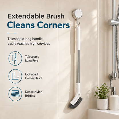Multifunctional Extendable Long Handle Floor Scrub Brush