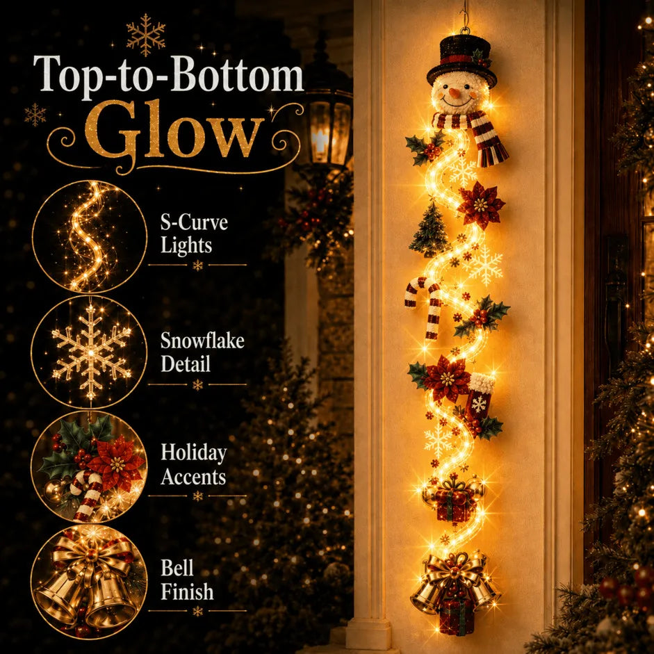 ⏳ Last Day 50% OFF – 🎄MerryCascade™ Glowing Christmas Door Hanger | 6 Festive Designs✨(📦Buy 2 Sets, Get FREE Shipping)