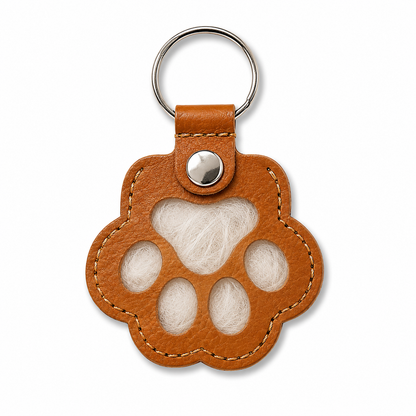 Fillable Pet Fur Memory Keychain