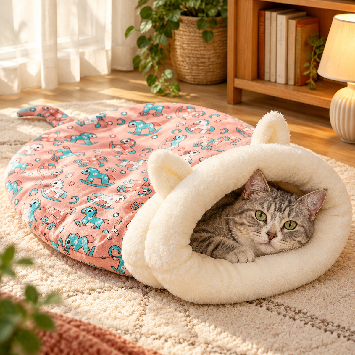 🐾 50% OFF! 🛏️ Cozy Semi-Enclosed Pet Sleeping Bag – Warm Fleece Bed for Cats & Small Dogs(📦Buy 2 Sets, Get FREE Shipping)