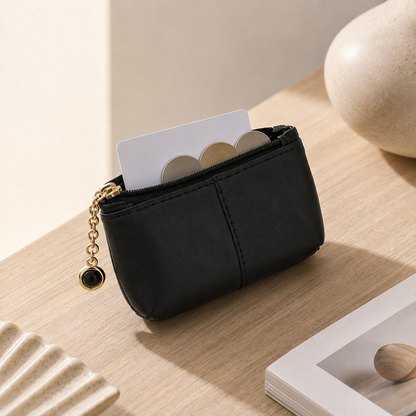 Compact Zipper Wristlet Pouch