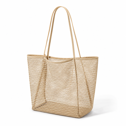 Foldable Mesh Storage Tote Bag