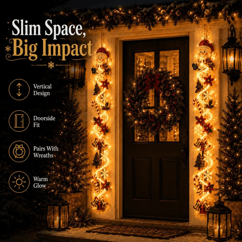 ⏳ Last Day 50% OFF – 🎄MerryCascade™ Glowing Christmas Door Hanger | 6 Festive Designs✨(📦Buy 2 Sets, Get FREE Shipping)