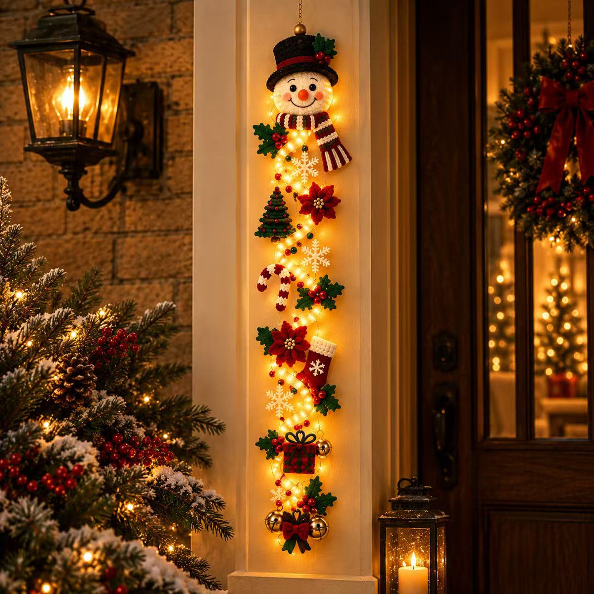 ⏳ Last Day 50% OFF – 🎄MerryCascade™ Glowing Christmas Door Hanger | 6 Festive Designs✨(📦Buy 2 Sets, Get FREE Shipping)