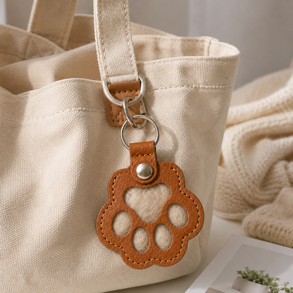Fillable Pet Fur Memory Keychain