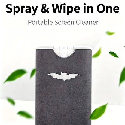 🧼Portable Screen Cleaner Spray with Microfiber Cloth, Nano Streak-Free Cleaning(📦Buy 2 Sets, Get FREE Shipping)