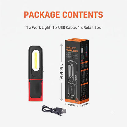 Rechargeable COB LED Work Light – Magnetic Base & 360° Rotation(📦Buy 2 Sets, Get FREE Shipping)